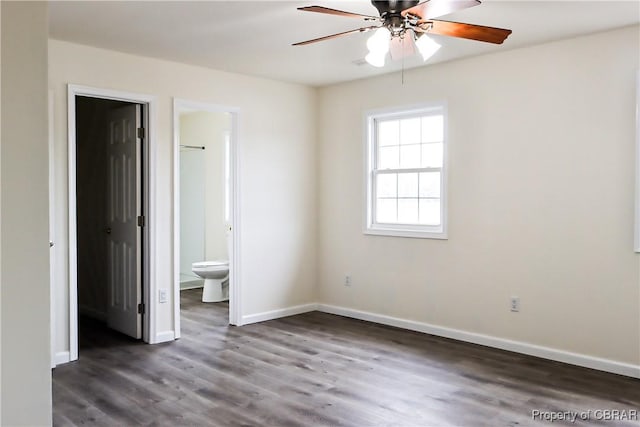 1934 Farley Park Rd, Middlesex, VA 23032 - unfurnished bedroom featuring wood finished floors, baseboards, and ensuite bathroom