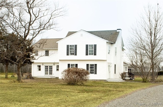 1934 Farley Park Rd, Middlesex, VA 23032 - rear view of house featuring a lawn and a shingled roof