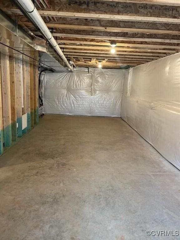 view of basement