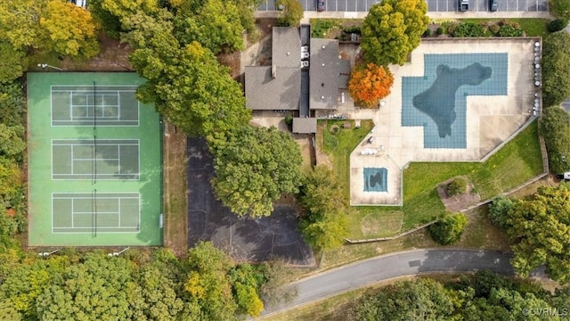 birds eye view of property