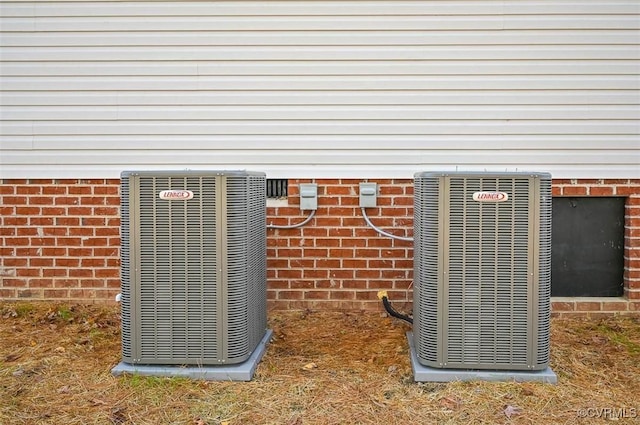 exterior details featuring central AC unit