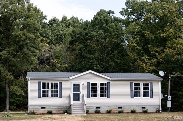 view of manufactured / mobile home