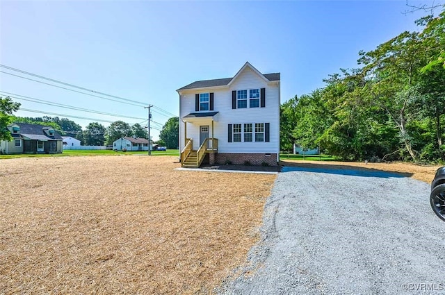 view of front of property