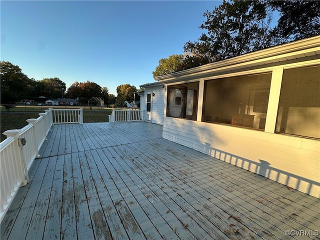 view of wooden terrace