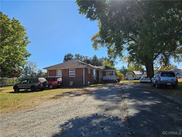 view of front of property