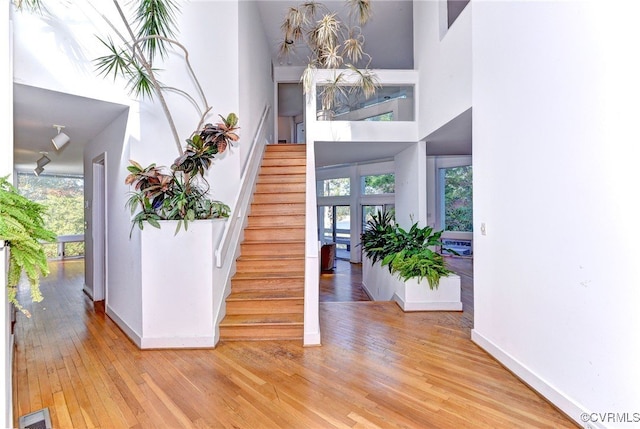 entryway featuring light hardwood / wood-style floors