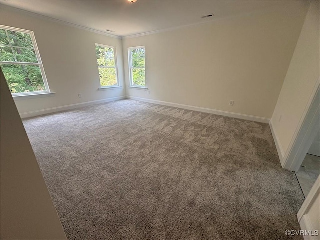 2050 Swiss Ln, Hayes, VA 23072 - carpeted empty room with crown molding and baseboards