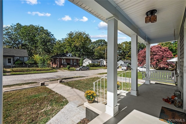 view of patio / terrace with covered porch