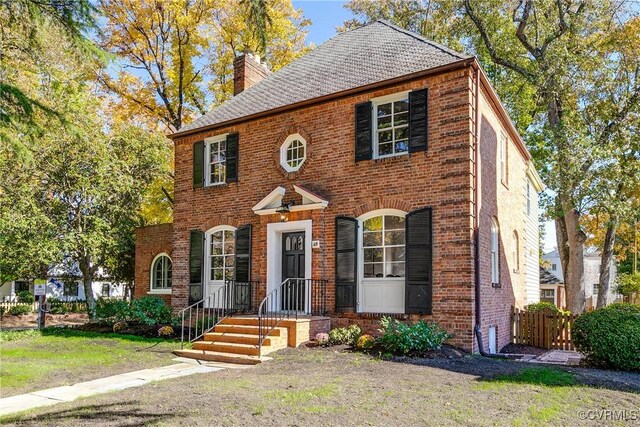 view of colonial home