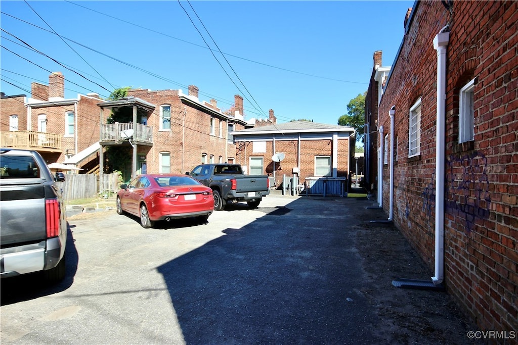 view of car parking