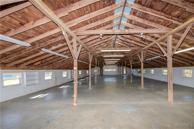 attic featuring plenty of natural light