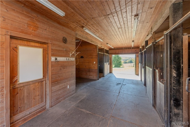 view of horse barn