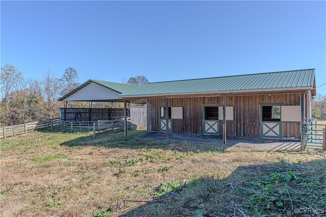 view of stable