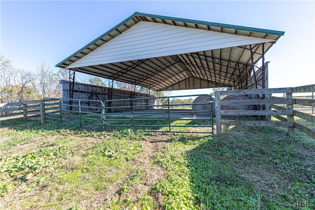 view of stable