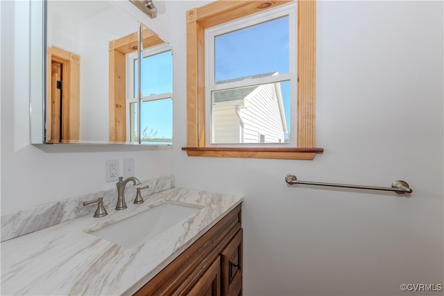 bathroom featuring vanity