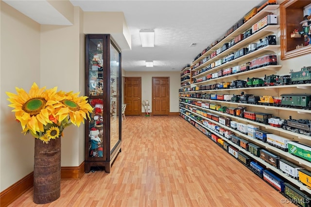 interior space with light wood-type flooring