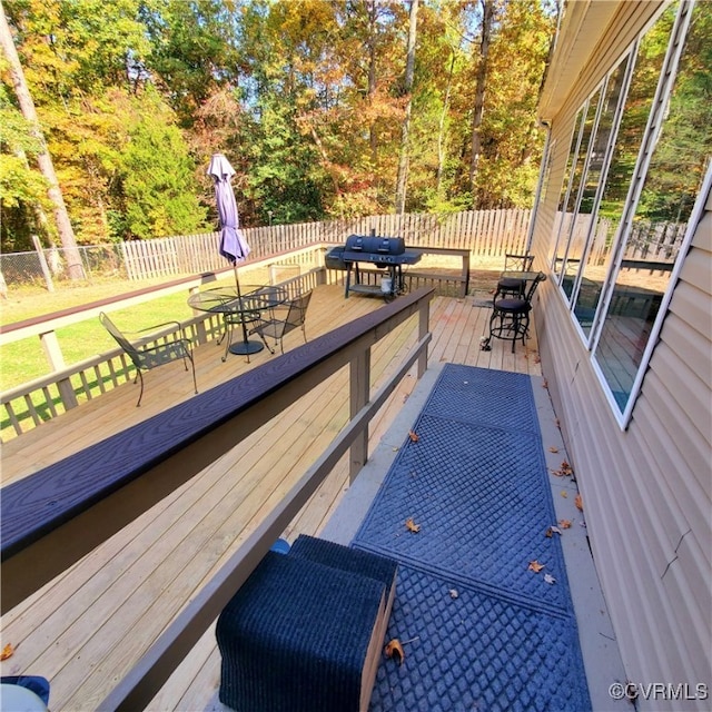 view of deck