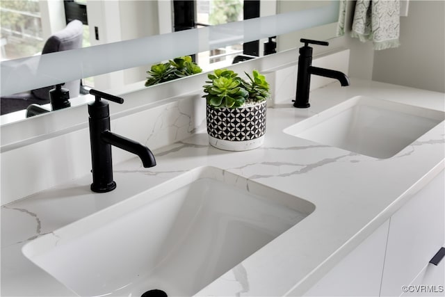 interior details featuring sink