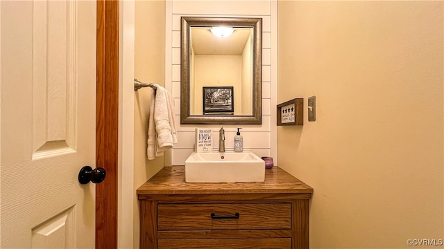 bathroom featuring vanity