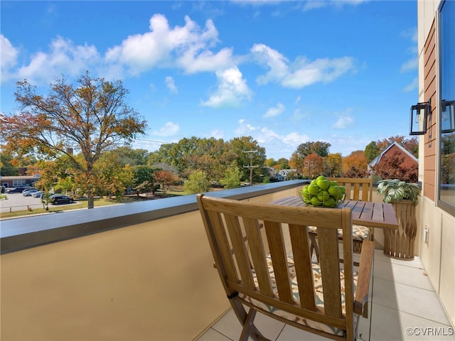 view of balcony