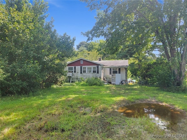 view of rear view of property