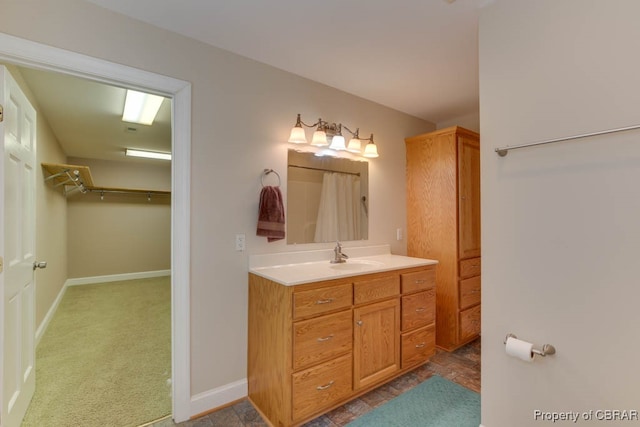 bathroom featuring vanity