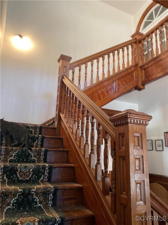 view of stairway