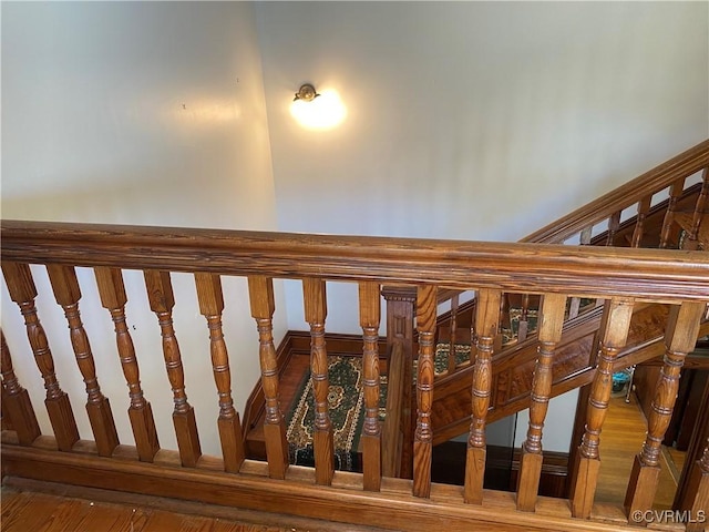 view of stairway