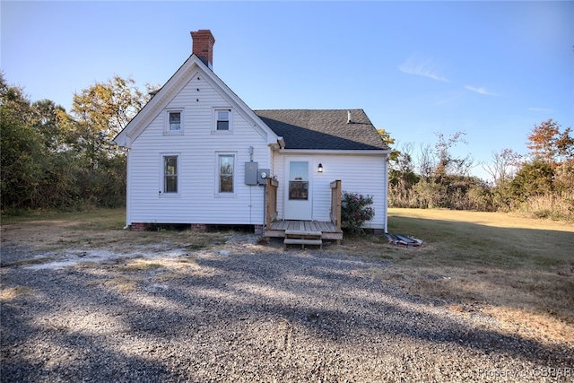 view of back of property