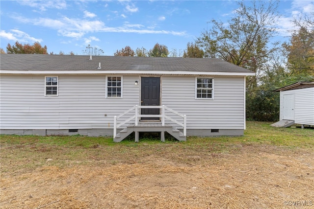 view of rear view of property