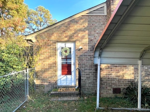 view of property entrance