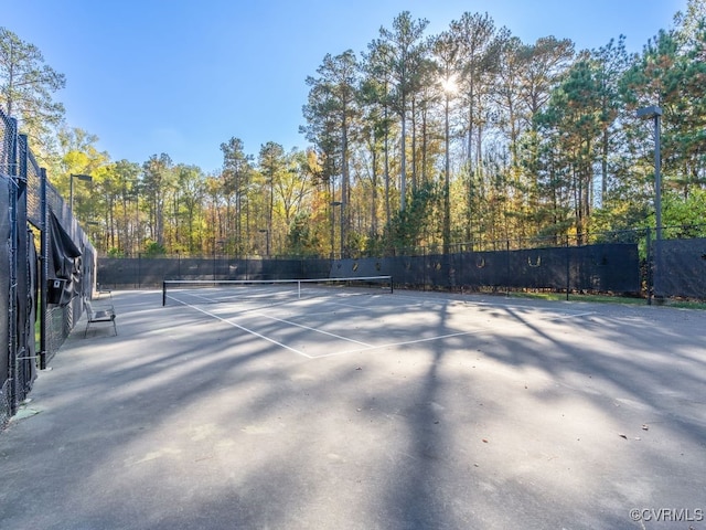 view of tennis court