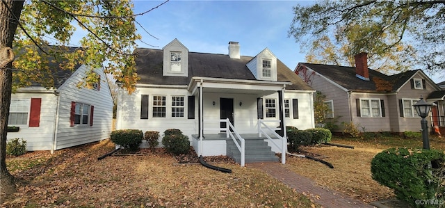 view of cape cod home