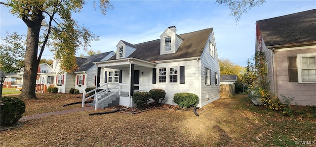 view of cape cod house