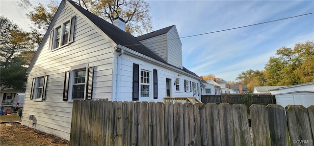 view of side of property