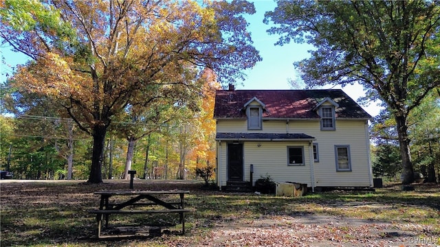 view of rear view of property