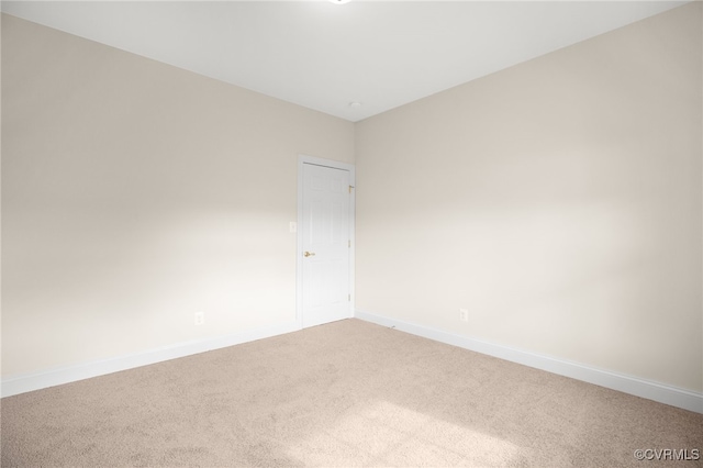 view of carpeted empty room