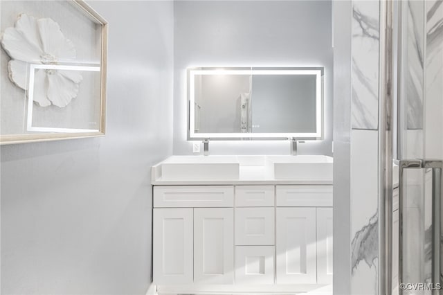 bathroom with vanity