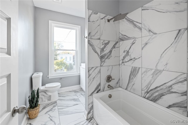 bathroom with  shower combination and toilet