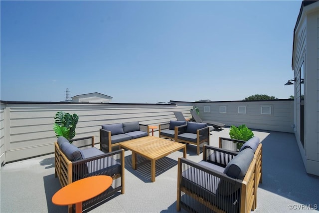 view of patio / terrace with outdoor lounge area