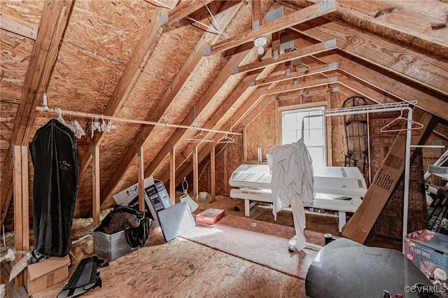 view of attic