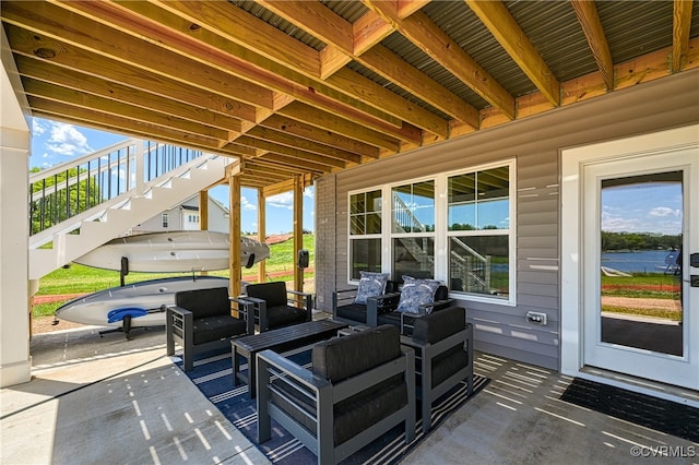 view of patio / terrace with outdoor lounge area