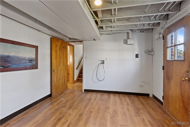 interior space featuring hardwood / wood-style floors