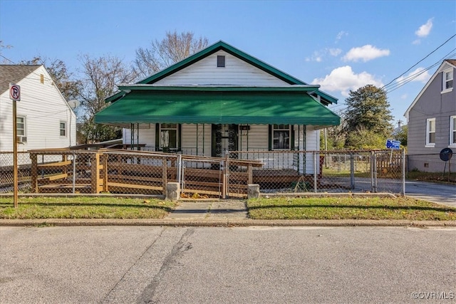 bungalow-style house featuring covered porch