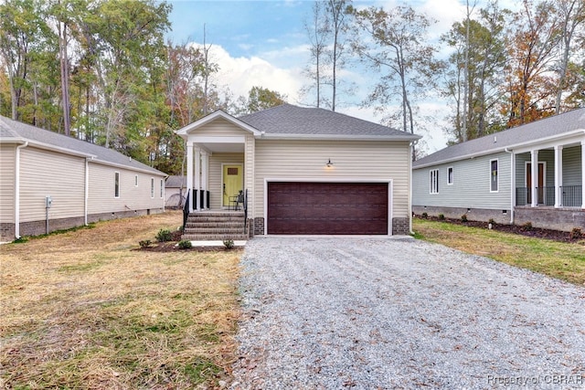 view of front of house with a front yard