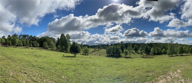 view of nature featuring a rural view