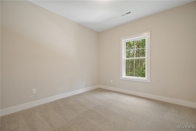 view of carpeted empty room