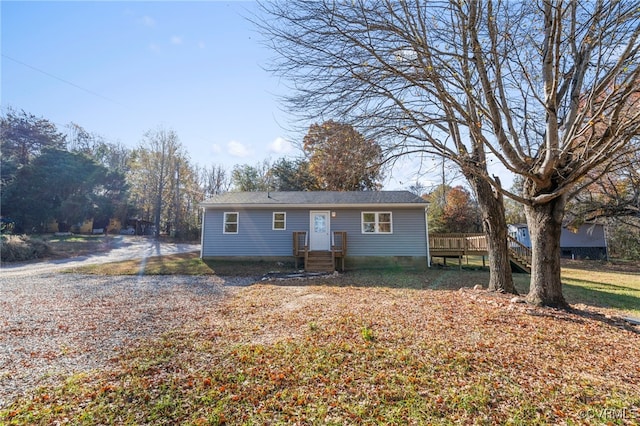 view of front of property