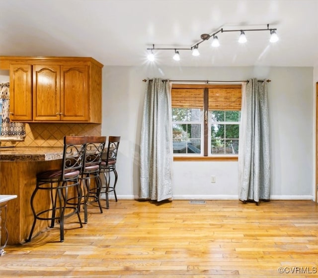 interior space featuring light hardwood / wood-style flooring