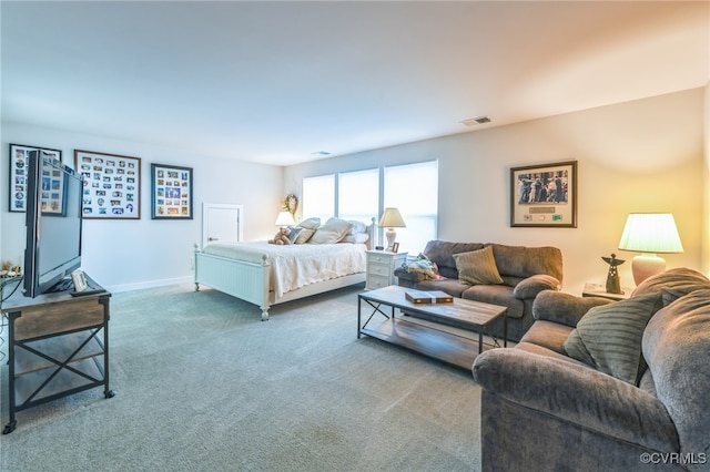 bedroom featuring carpet flooring